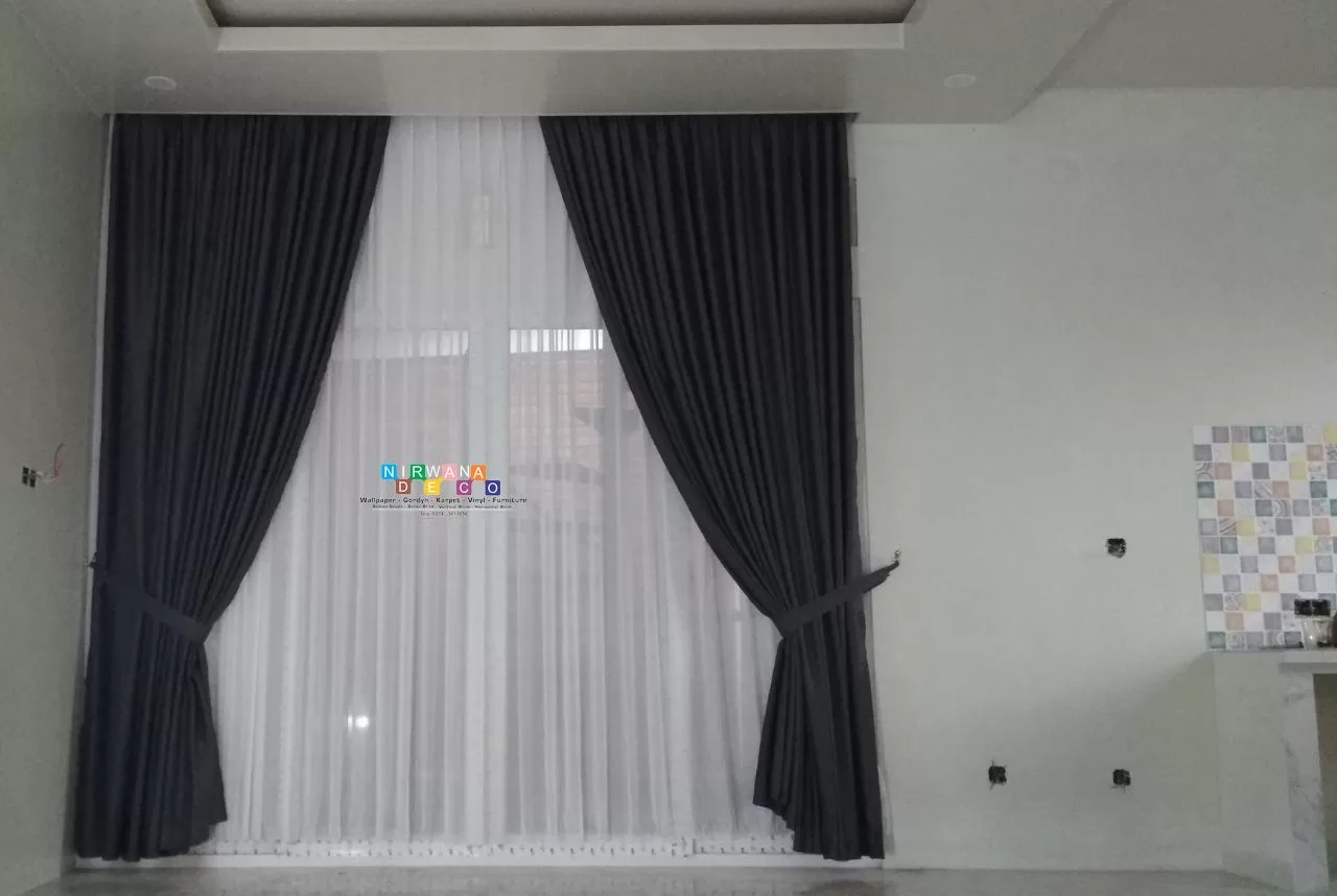 Pemasangan Gorden Di Kaliunjar, Tumenggungan, Selomerto, Wonosobo, Jawa Tengah
