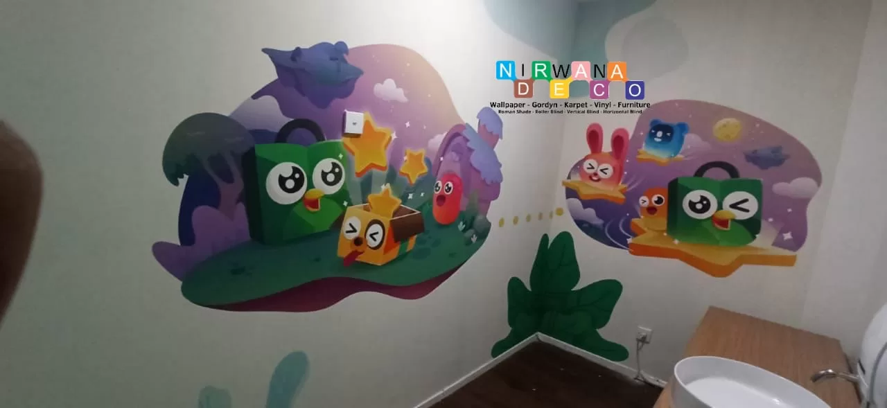 Pemasangan Wallcustom Di Exim Plaza