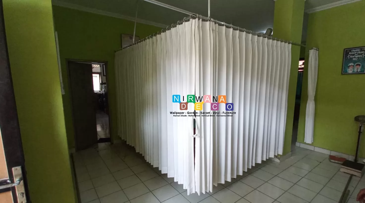 Pemasangan Gorden Di SMP Negeri 14