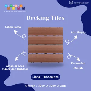 Decking Tile-Linea-Chocolate