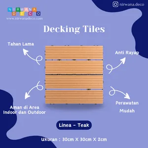Decking Tile Linea Teak