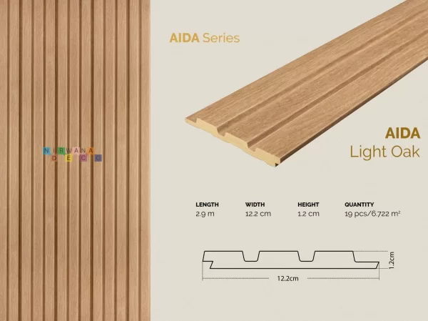 WPC Panel Aida Light Oak