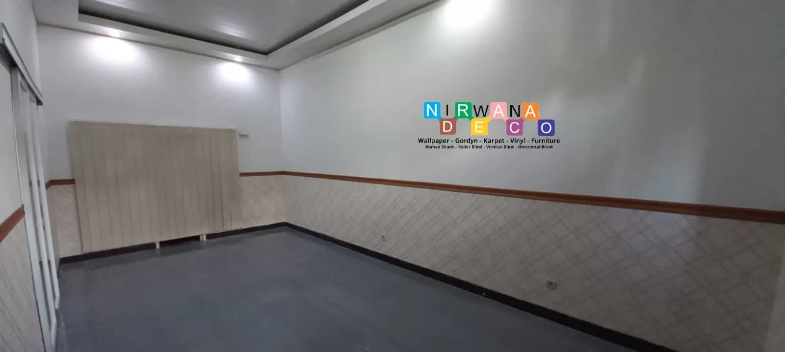 Pemasangan Wallpaper Di Pastika Hijaudamai Anggajaya Residence