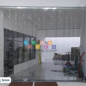 Tirai Plastik PVC Bening 3mm