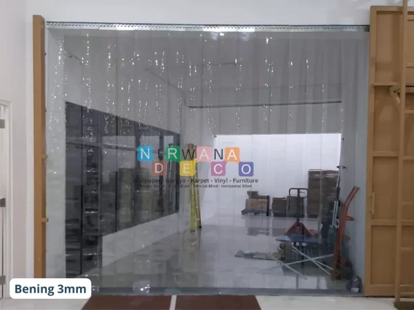 Tirai Plastik PVC Bening 3mm