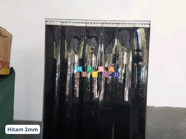 Tirai Plastik PVC Hitam 2mm