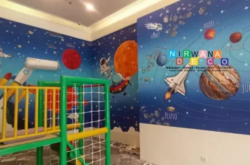 Pemasangan Wallpaper Custom Di Hotel Grand Rohan