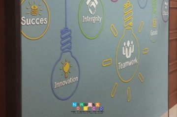 Pemasangan Wallpaper Custom Di BRI Corporated