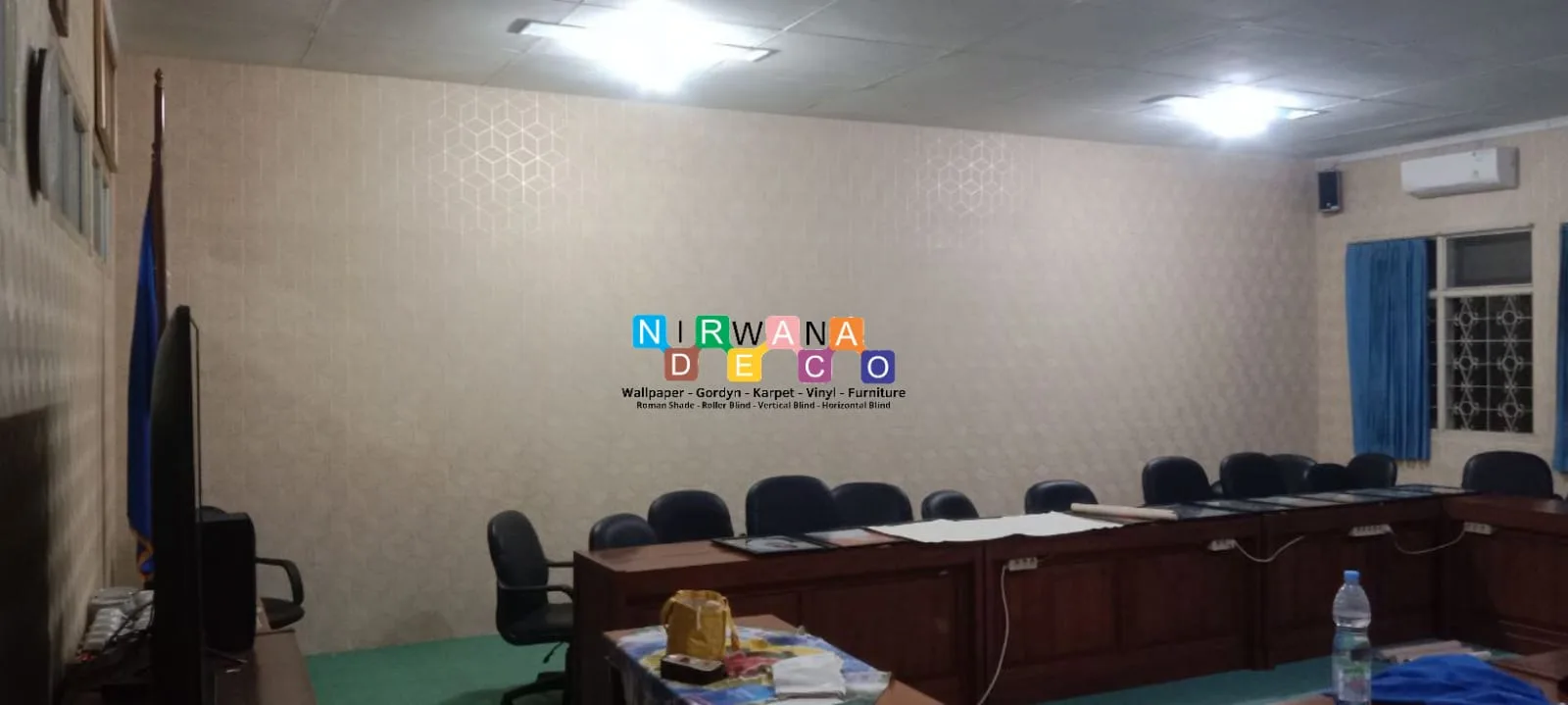 Pemasangan Wallpaper Di Universitas Muhammadiyah Magelang