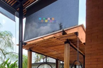 Pemasangan Roller Blind Di OTADAN Resto, Pakem, Sleman