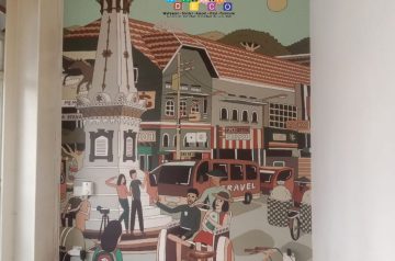 Pemasangan Wallpaper Custom Di Hotel Radyoharto