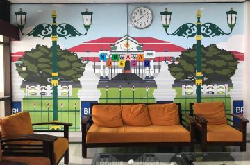 Pemasangan Wallpaper Custom Di BRI Corporate University