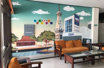 Pemasangan Wallpaper Custom Di BRI Corporated