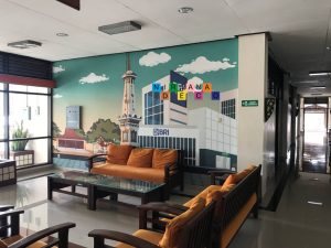 Pemasangan Wallpaper Custom Di BRI Corporated