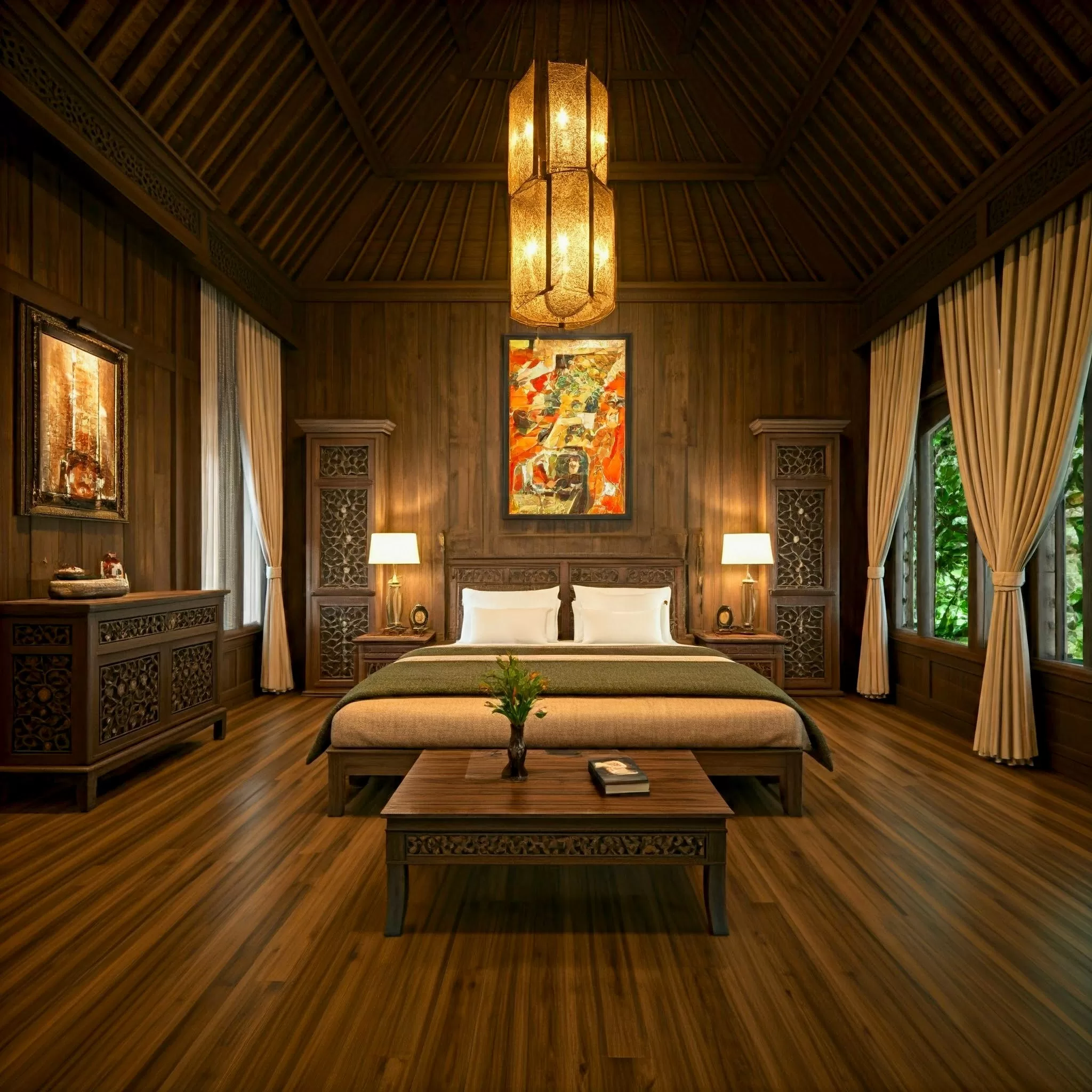 desain interior rumah joglo