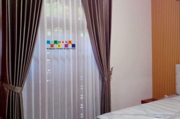 Gorden dipilih karena tampilan yang lebih minimalist dipadukan dengan kain vitrage.