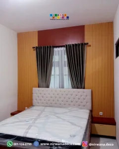Gorden dipilih karena tampilan yang lebih minimalist dipadukan dengan kain vitrage.