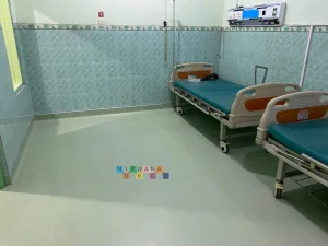 Pemasangan Vinyl Antibakteri di RS PKU Muhammadiyah, Kotagede, Yogyakarta