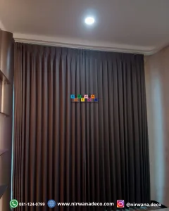 Gorden dipilih karena tampilan yang lebih minimalist dipadukan dengan kain vitrage.