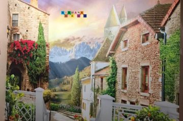 Pemasangan Wallpaper Custom Di Yayasan Kirap Arsyada