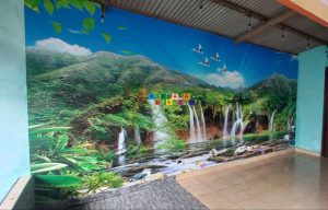 Pemasangan Wallpaper Custom Di Gaden