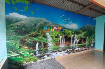 Pemasangan Wallpaper Custom Di Gaden