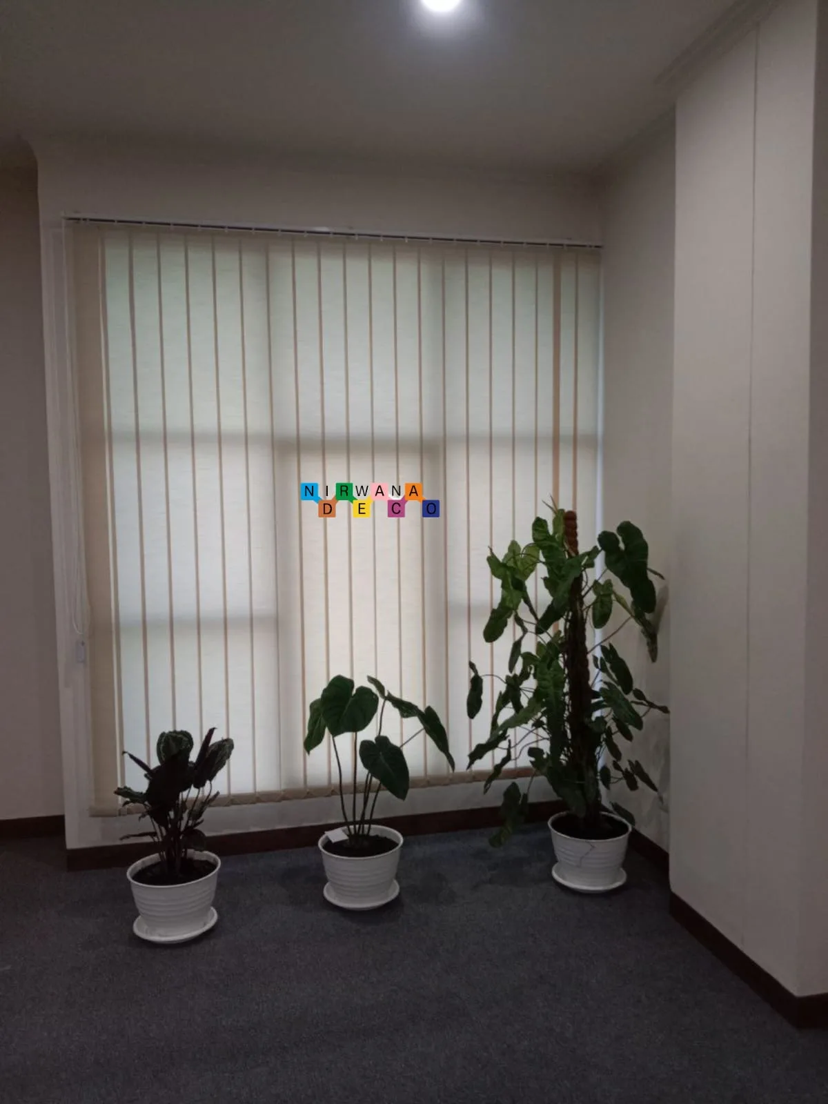 Pemasangan Vertical Blinds Di PT Softwarer Seni