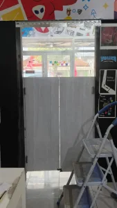 Pemasangan Tirai PVC Di Voliko Digital Printing, Bantul