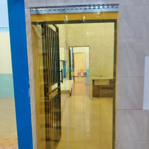 Pemasangan Tirai PVC Kuning 2mm di Malang 