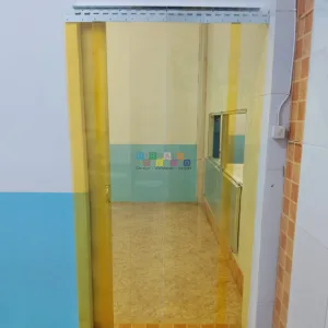 Pemasangan Tirai PVC Kuning 2mm di Malang 