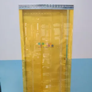 Pemasangan Tirai PVC Kuning 2mm di Malang 