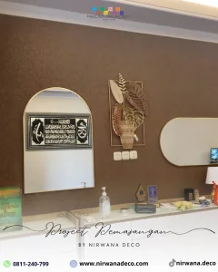 Pemasangan Wallpaper di Lontar Surabaya oleh Nirwana Deco Surabaya