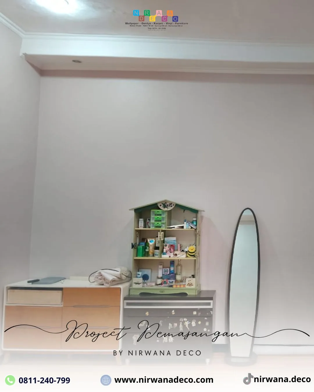 Pemasangan Wallpaper di Rangkah Besar Surabaya