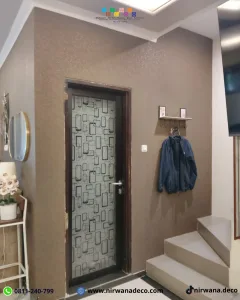 Pemasangan Wallpaper di Lontar Surabaya oleh Nirwana Deco Surabaya