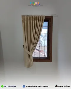 Pemasangan Gordyn dan Vitrage di Sukomanunggal oleh Nirwana Deco Surabaya