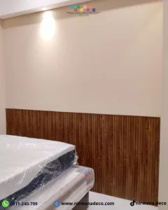 Pemasangan Wallpaper dan WPC di Apartemen Trans Icon Surabaya oleh Nirwana Deco Surabaya