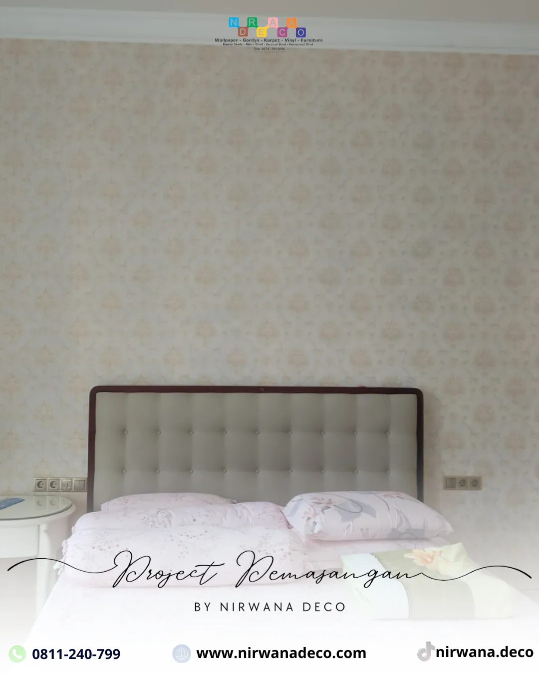 Pemasangan Wallpaper di Surabaya Profesional oleh Nirwana Deco Surabaya