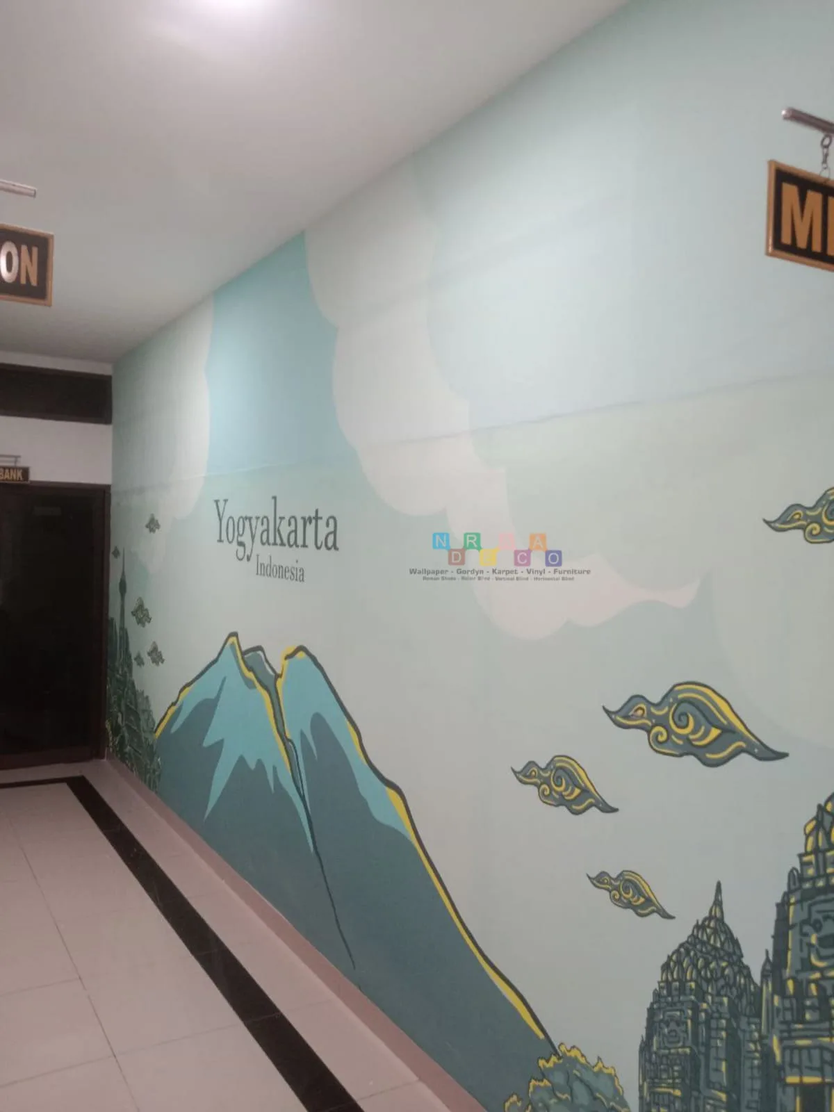 Proyek Pemasangan Wallpaper Custom Di BRI Corporated, Yogyakarta