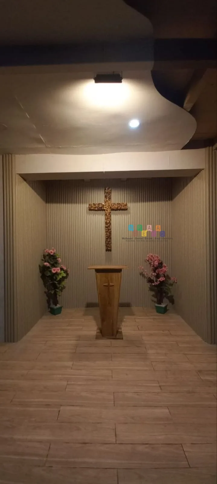 Pemasangan WPC Di Gereja Demangan, Yogyakarta