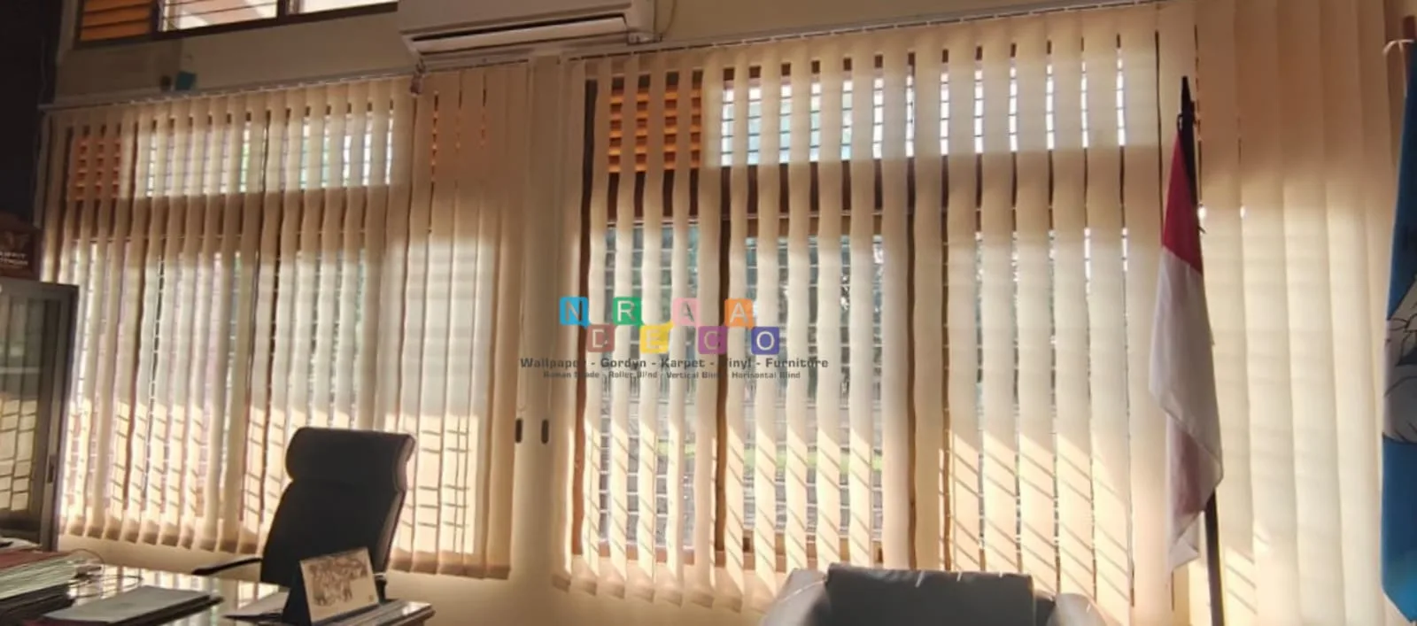 Pemasangan Vertical Blinds Di SMKN 2 Depok, Sleman