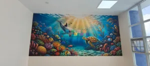 Pemasangan Wallcustom Di RS PKU Muhammadiyah Wonosobo