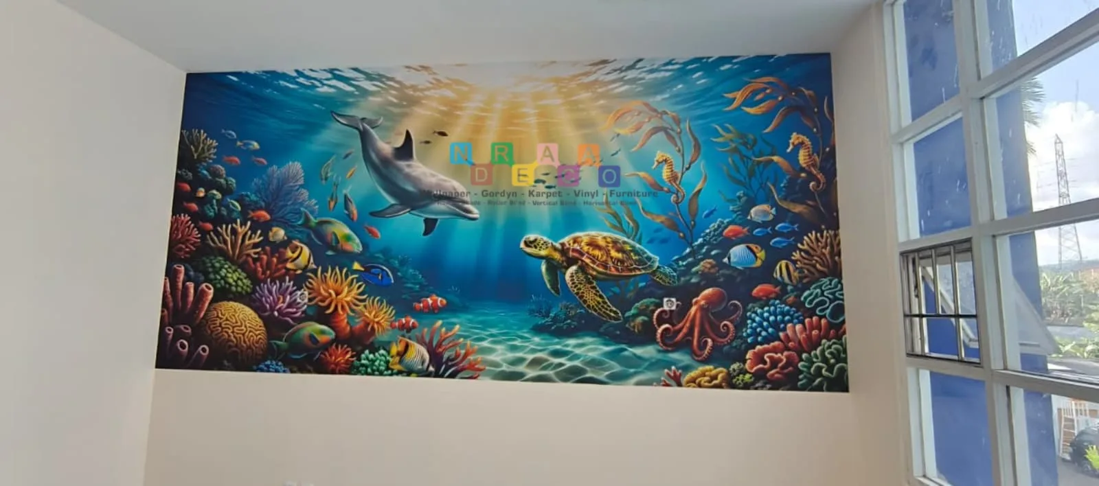 Pemasangan Wallcustom Di RS PKU Muhammadiyah Wonosobo