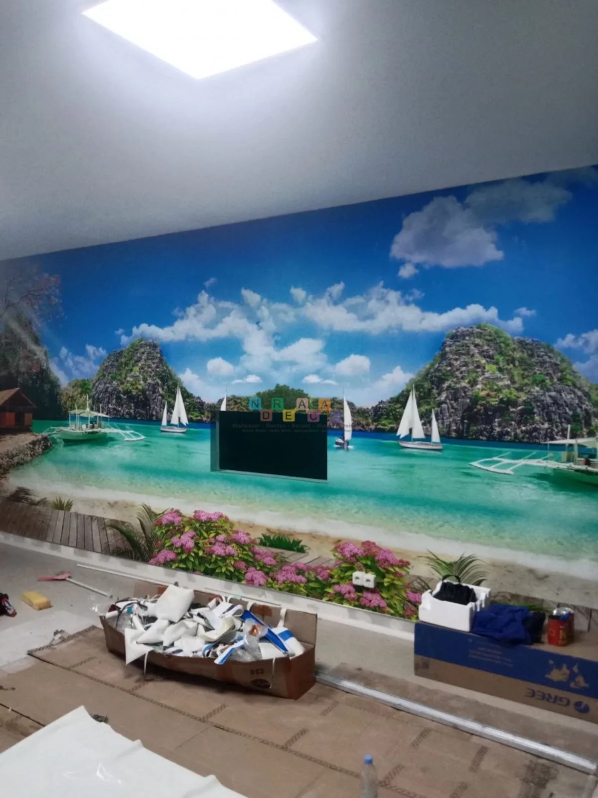 Pemasangan Wallcustom Di RS PKU Muhammadiyah Sukoharjo, Jawa Tengah