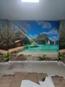 Pemasangan Wallcustom Di RS PKU Muhammadiyah Sukoharjo, Jawa Tengah